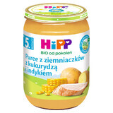 HiPP Bio-Gericht, Kartoffelpüree mit Mais und Truthahn, nach 5 Monaten, 190 g.