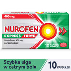 Nurofen Express Forte 400 mg, 10 soft capsules