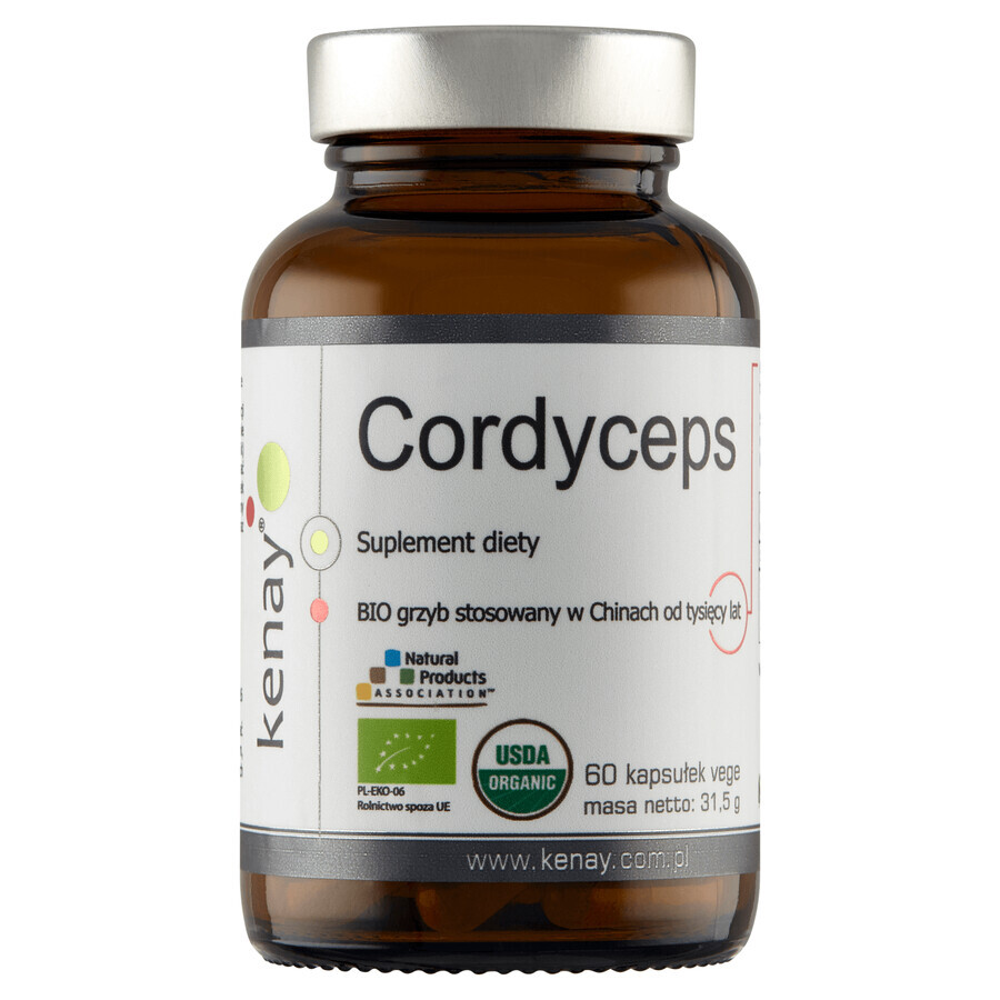 Kenay Cordyceps, 60 cápsulas vegetales