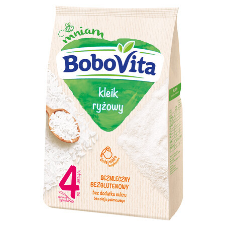 BoboVita Reisschleim, milchfrei, glutenfrei, ohne Zuckerzusatz, nach 4 Monaten, 160 g