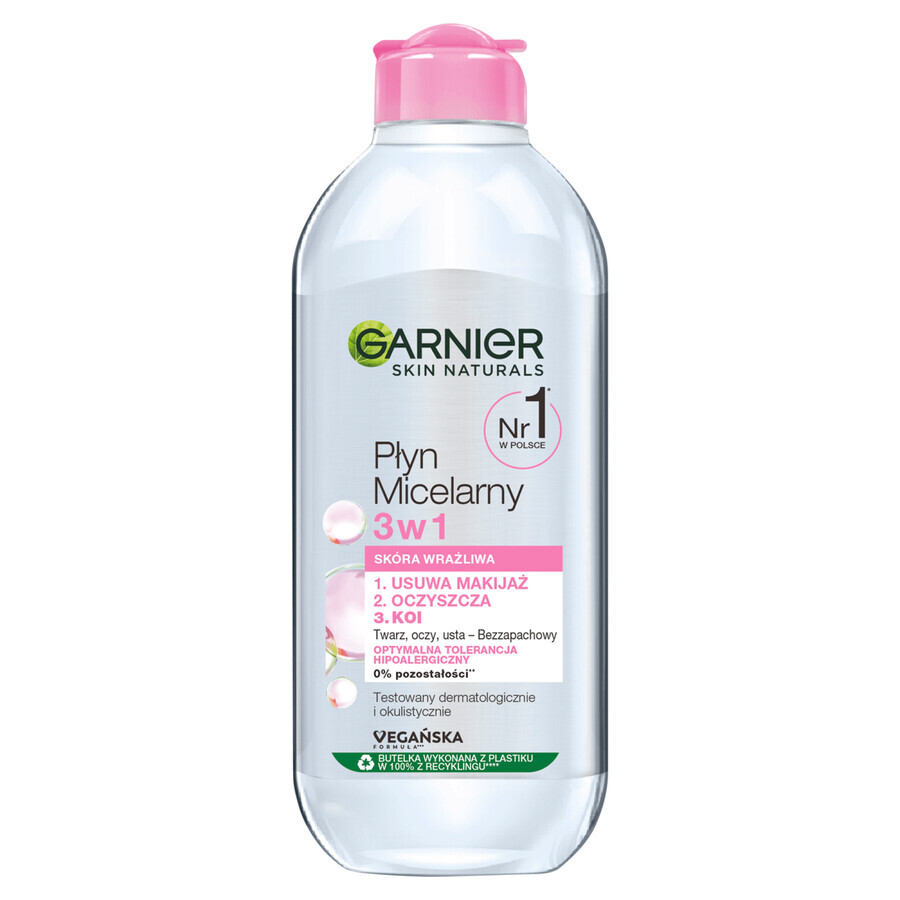 Garnier, Mizellenlotion 3in1, empfindliche Haut, 400 ml