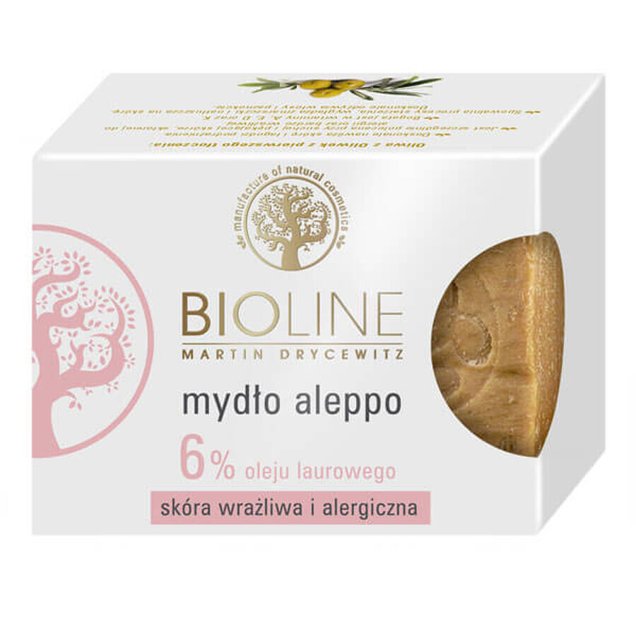 Bioline, Aleppo-Seife, 6% Lorbeeröl, 200 g