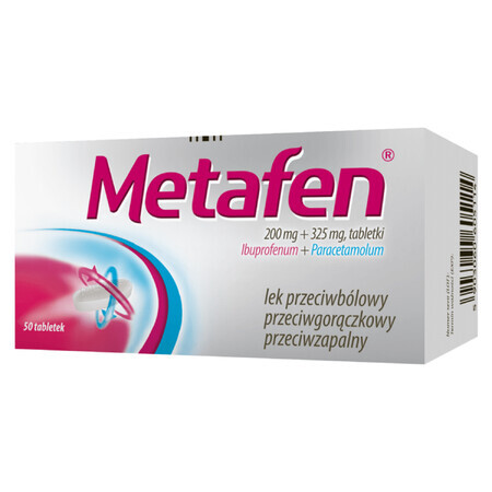 Metafen 200 mg + 325 mg, 50 compresse