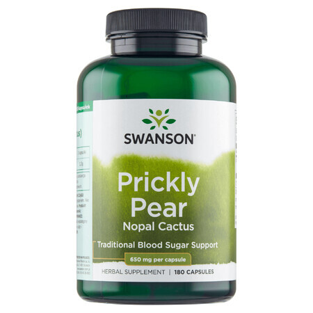 Swanson Prickly Pear Nopal Cactus, 180 capsule