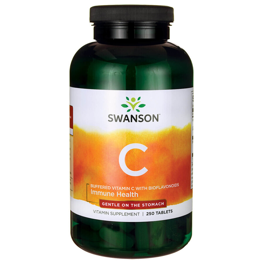 Swanson C, vitamine C tamponnée 1000 mg avec bioflavonoïdes, 250 comprimés