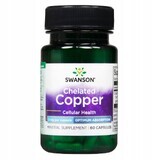 Swanson Albion Cooper, Copper Chelate, 60 Capsules