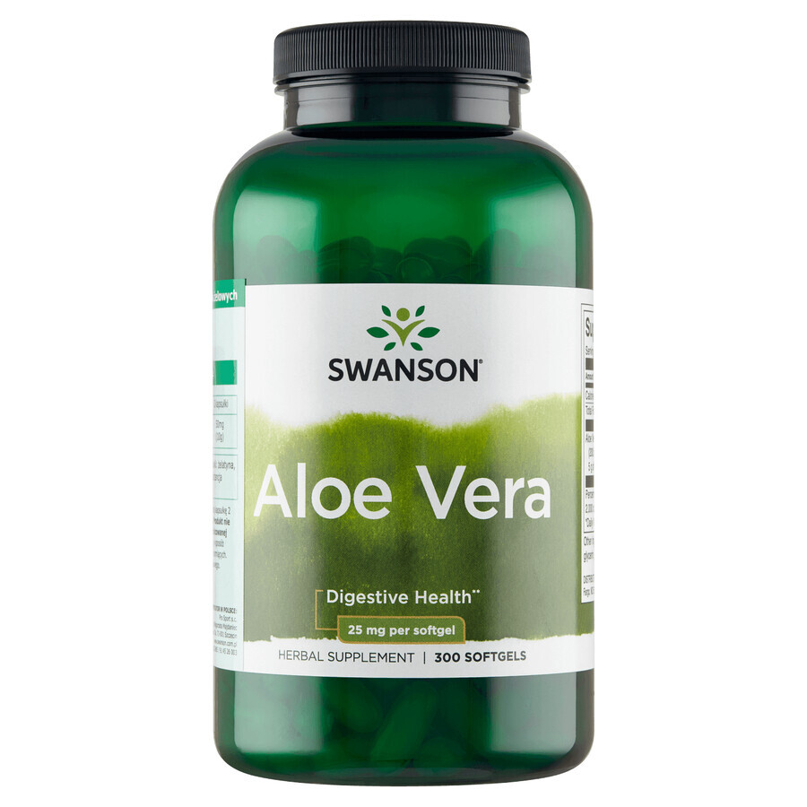 Swanson Aloe Vera, 300 Kapseln