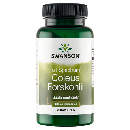 Swanson Spettro completo di Coleus Forskohlii, ortica indiana, 60 capsule