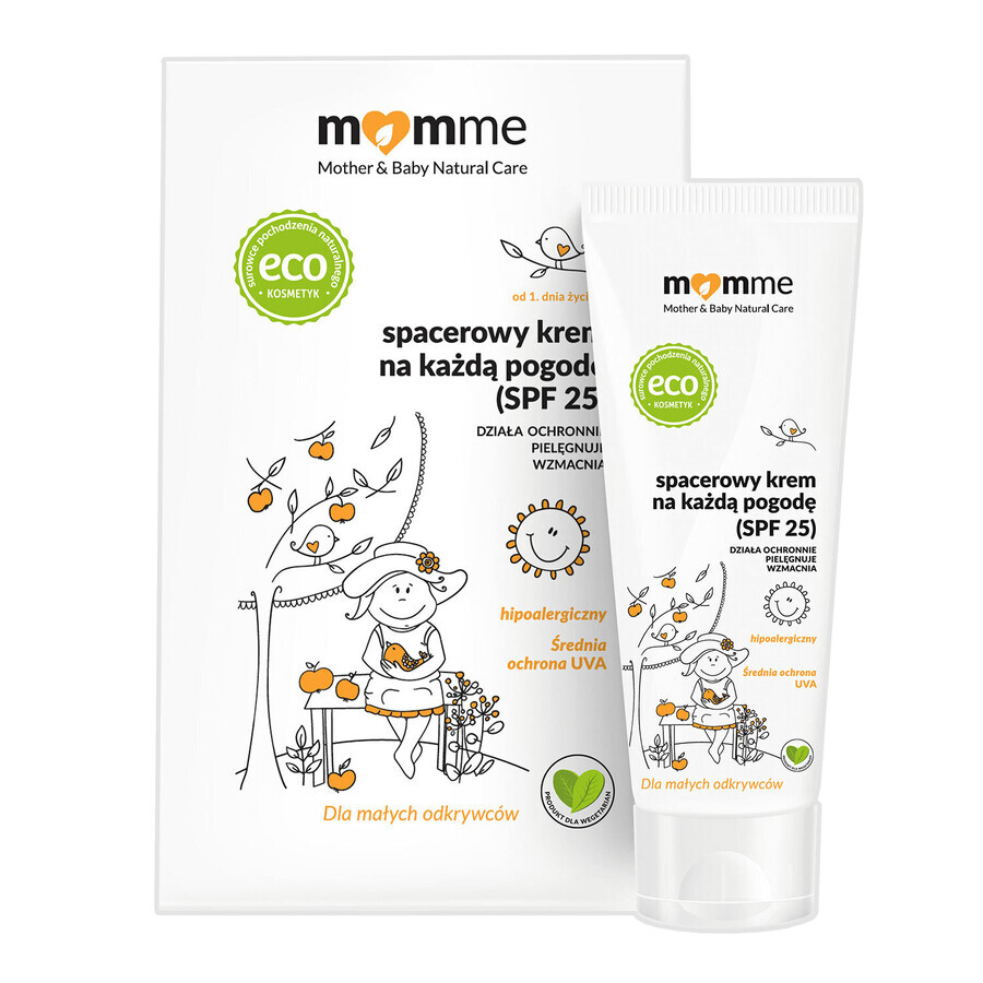 Momme, Allwetter-Wandercreme ab Tag 1, SPF 25, 50 ml