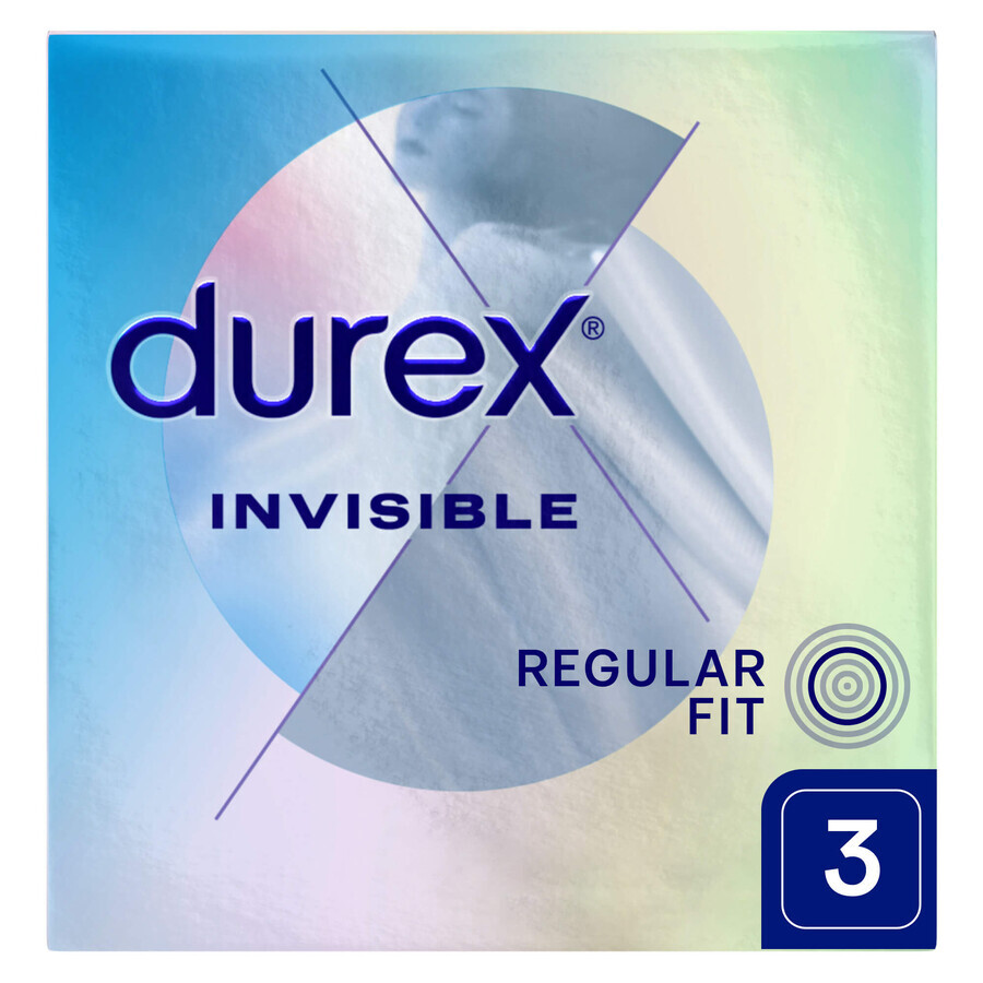 Durex Invisible, superdünne Kondome, 3 Stück