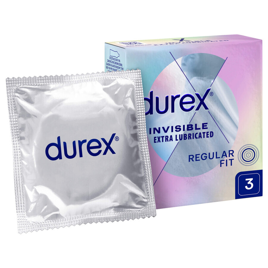 Durex Invisible, superdünne Kondome, 3 Stück