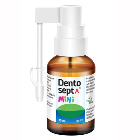 Dentosept A Mini Spray, bei Aphthen, Mundsoor und Zahnungsschmerzen, Himbeergeschmack, 30 ml