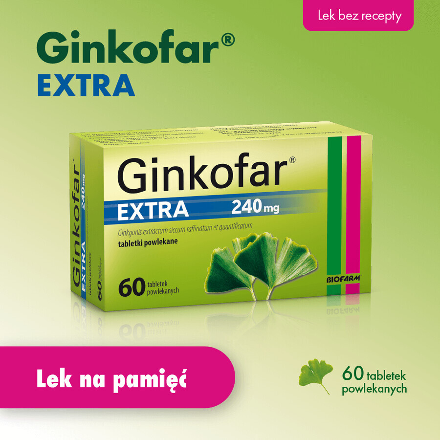 Ginkofar Extra 240 mg, 60 Filmtabletten