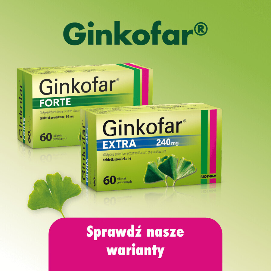 Ginkofar Intense 120 mg, 60 Filmtabletten