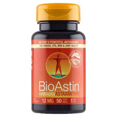 BioAstin, Astaxanthin 12 mg, 50 Kapseln