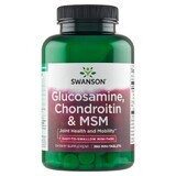 Swanson Glucosamine Chondroitin &amp; MSM, glucosamina, condroitina e MSM, 360 mini compresse