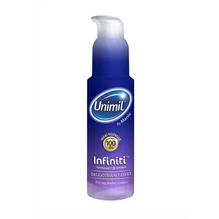 Unimil Infiniti Long-lasting Effect, feuchtigkeitsspendendes Intimgel, 100 ml