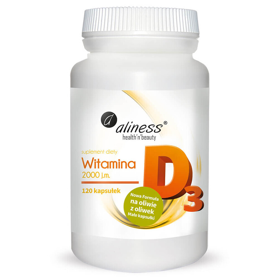 Aliness Vitamin D3 2000 IU, 120 Kapseln