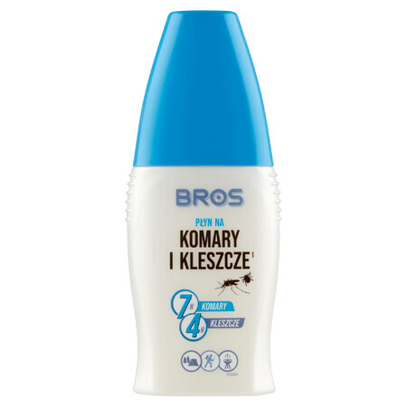 Bros, Flüssigkeit gegen Stechmücken und Zecken, DEET 15%, 50 ml