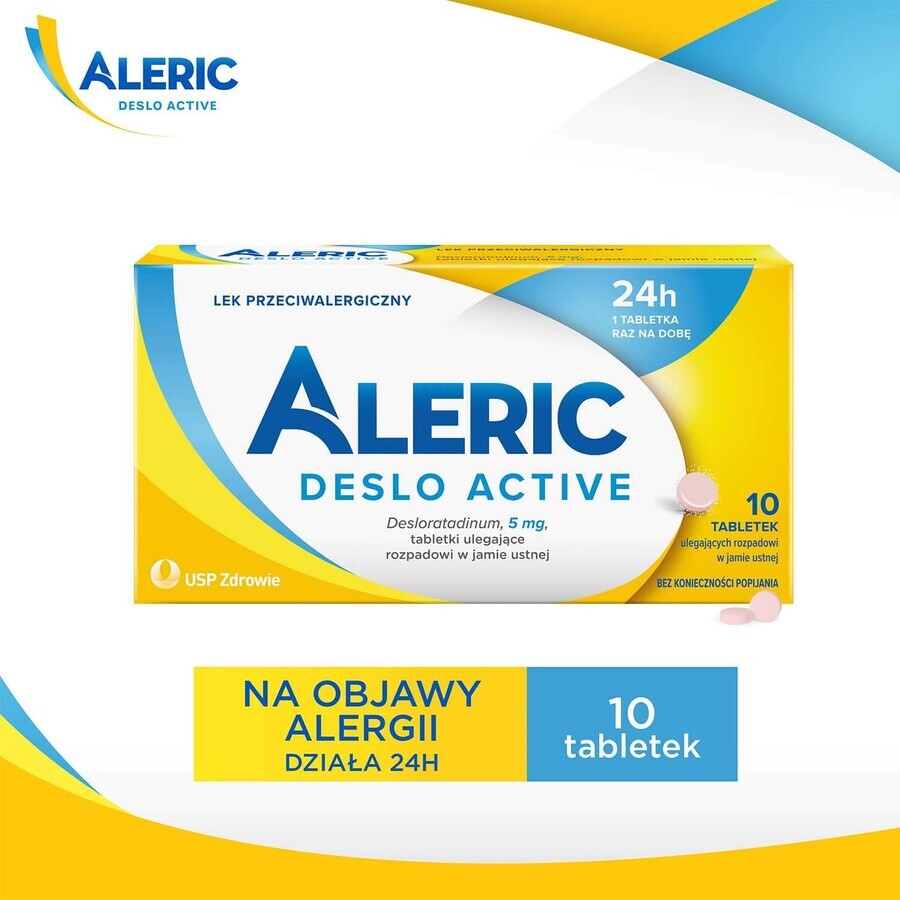 Aleric Deslo Active 5 mg, 10 compresse disintegrabili per via orale