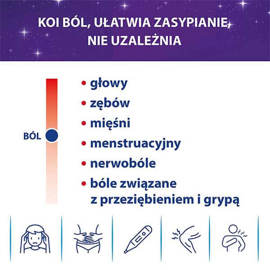 Apap Noc 500 mg + 25 mg, 50 comprimidos recubiertos con película