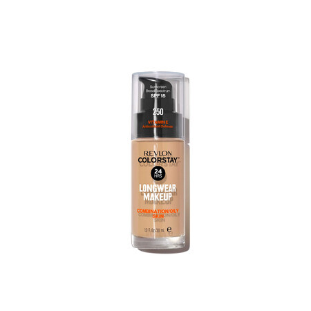 Revlon ColorStay, Grundierung für Mischhaut und fettige Haut, Nr. 250, Fresh Beige, mit Pumpe, 30 ml