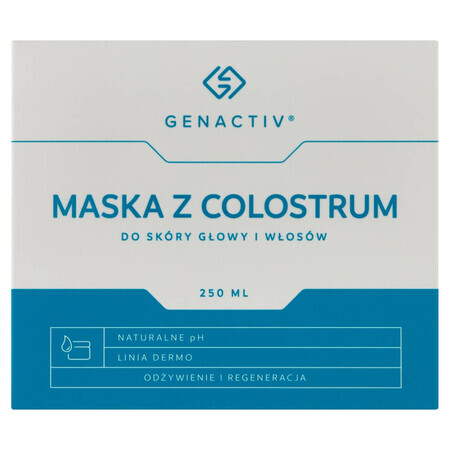 Genactiv, Kolostrum-Maske für Kopfhaut und Haare, 250 ml