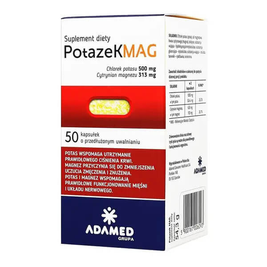 Potazek MAG, 50 Kapseln, Adamed