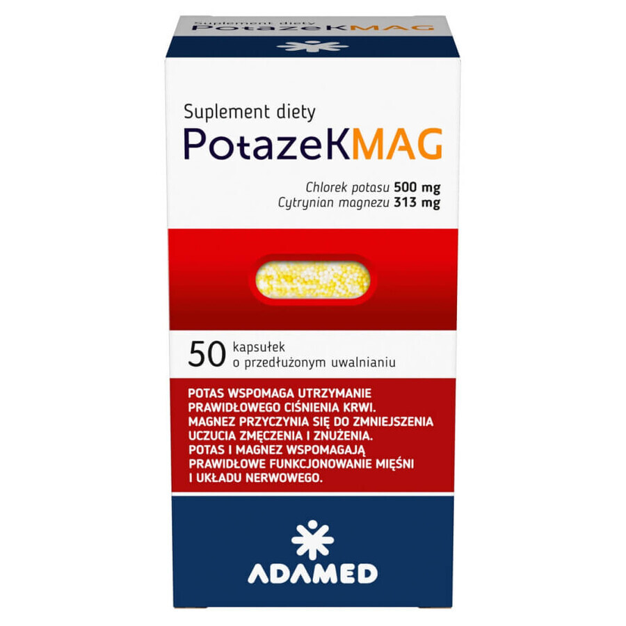 Potazek MAG, 50 Kapseln, Adamed