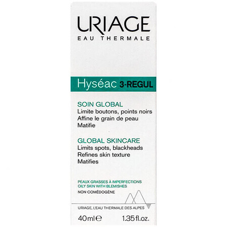 Uriage Hyseac Hydra, crema facial regeneradora, piel mixta, 40 ml