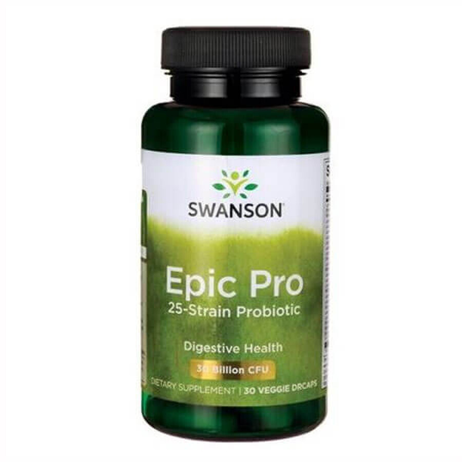 Swanson Epic Pro 25-Strain Probiotic, 30 plantaardige capsules