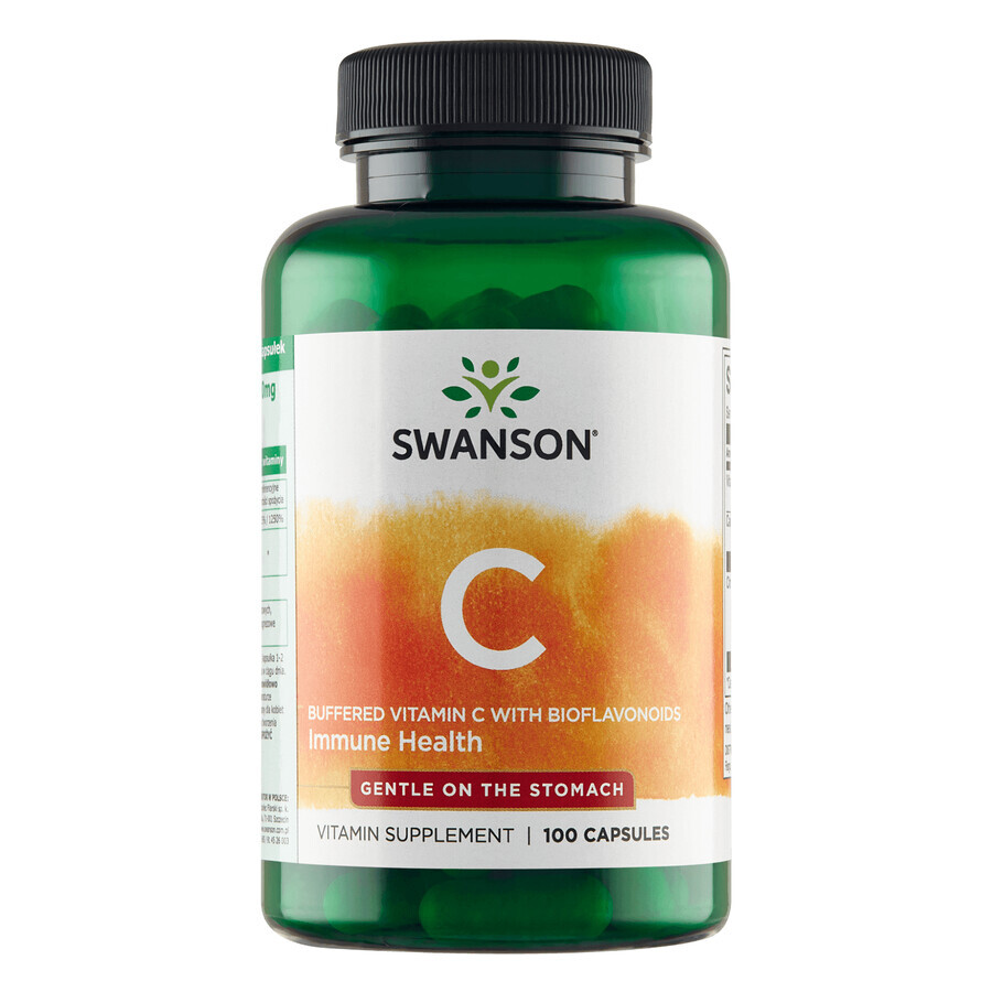 Swanson C, vitamina C tamponată 500 mg cu bioflavonoide, 100 capsule