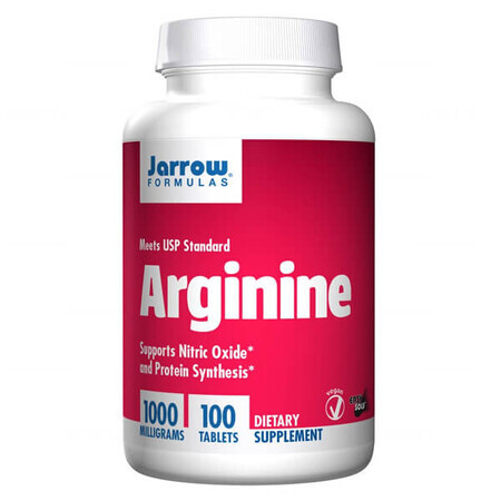 Jarrow Formulas Arginin 1000 mg, Arginin, 100 Tabletten