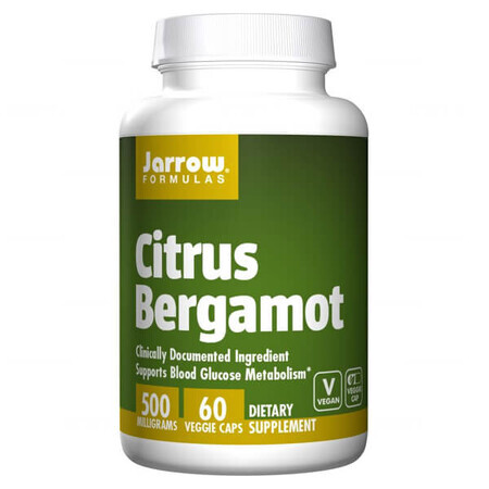 Jarrow Formulas Citrus Bergamot, bergamot oranges, 60 vegetable capsules