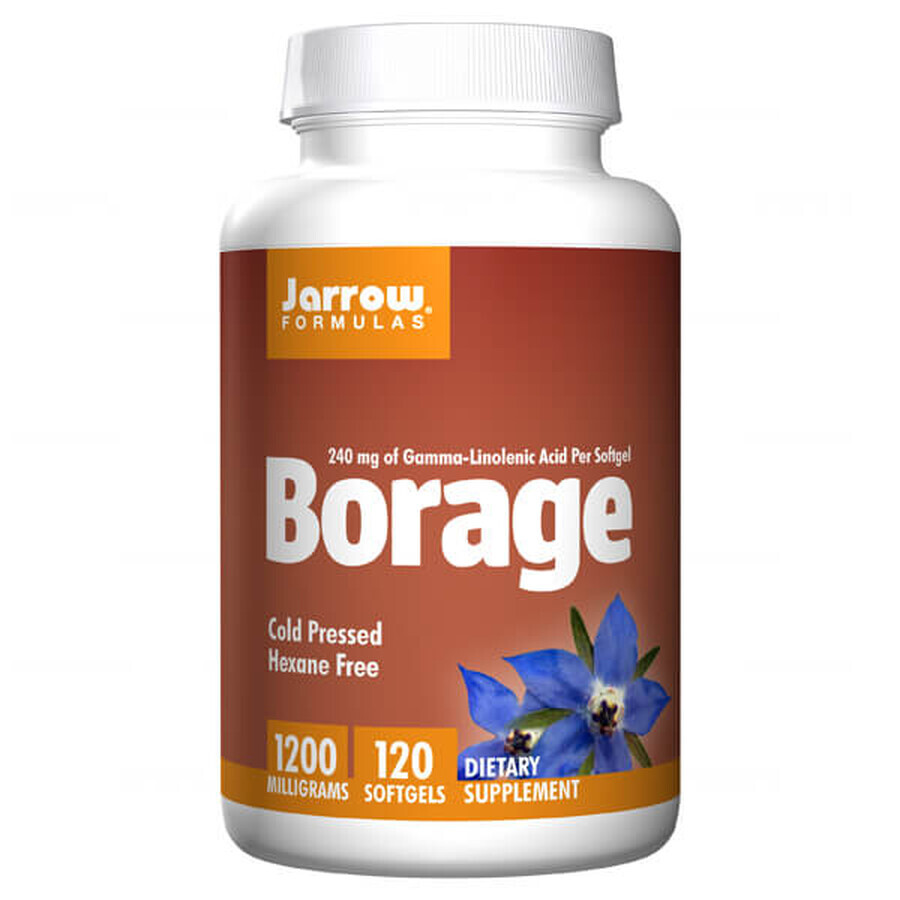 Jarrow Formulas Borage, Borage Seed Oil, 120 Capsules