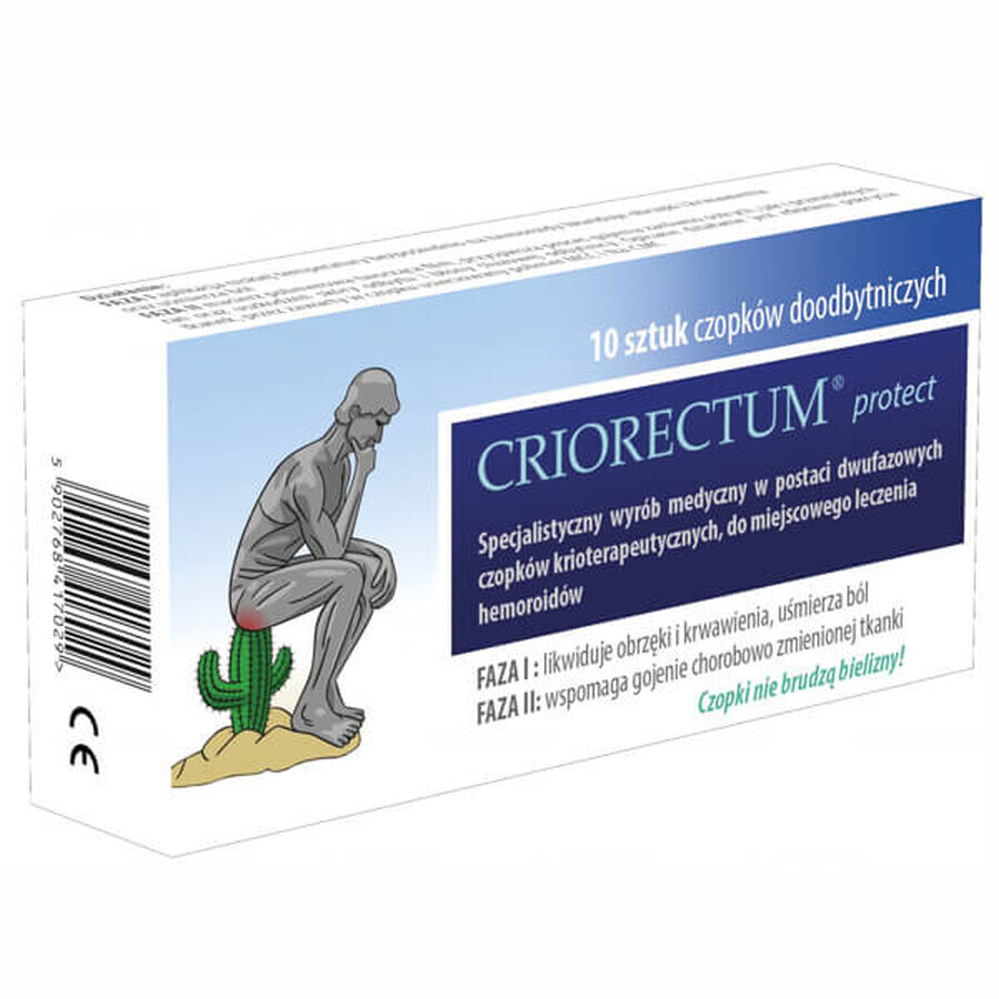 Criorectum Protect, Rektale Zäpfchen, 10 Stück