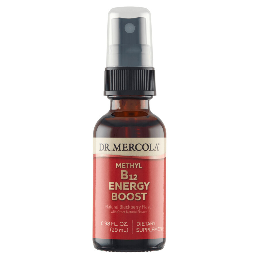 Dr. Mercola Methyl B12 Energy Booster, Spray, Brombeergeschmack, 29 ml