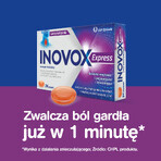 Inovox Express 2 mg + 0.6 mg + 1.2 mg, orange flavor, 24 tablets