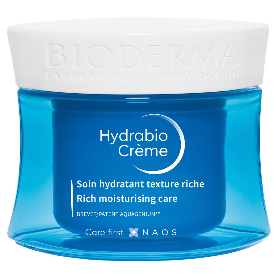 Bioderma Hydrabio Creme, hydraterende gezichtscrème met rijke textuur, 50 ml