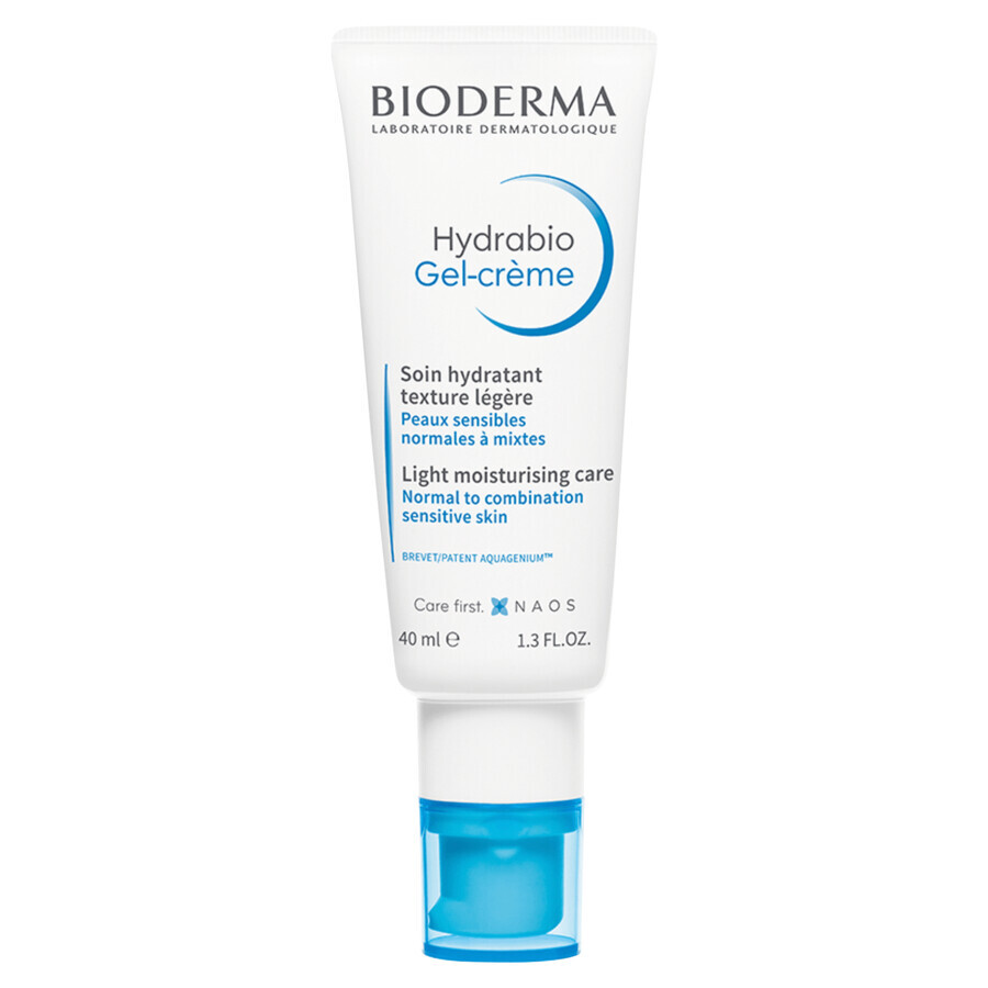 Bioderma Hydrabio Gel-Creme, glättende Gesichtscreme mit leichter Textur, 40 ml