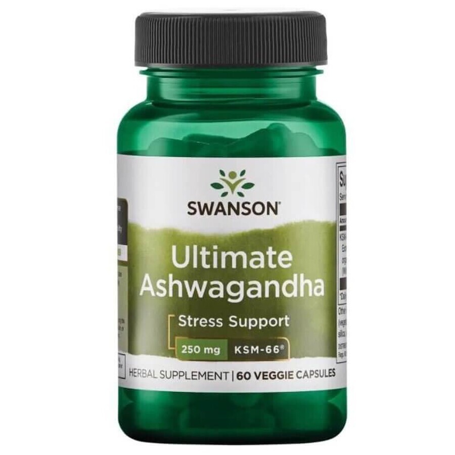 Swanson Ultimate Ashwagandha KSM-66, 60 vegetarian capsules