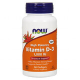 Now Foods, Vitamin D3 1000 IU, 360 Kapseln