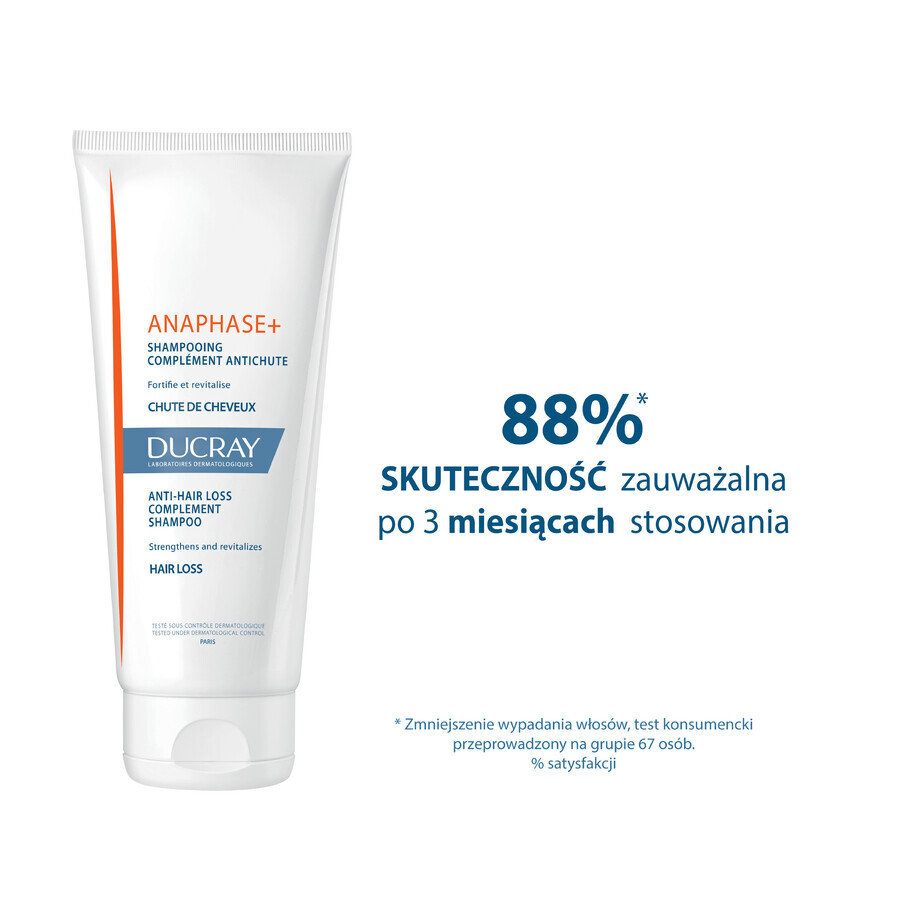 Ducray Anaphase+, Shampoo gegen Haarausfall, stärkt und verleiht Volumen, 400 ml