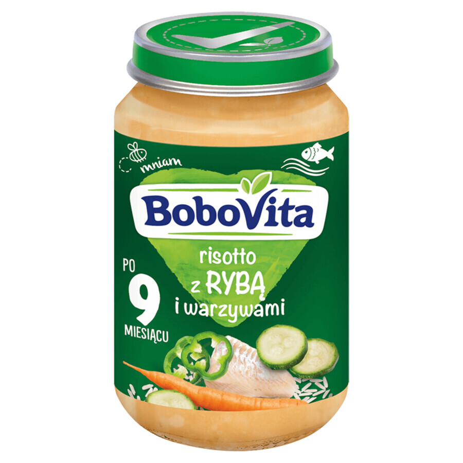 BoboVita Dinner, risotto with fish and vegetables, after 9 months, 190 g