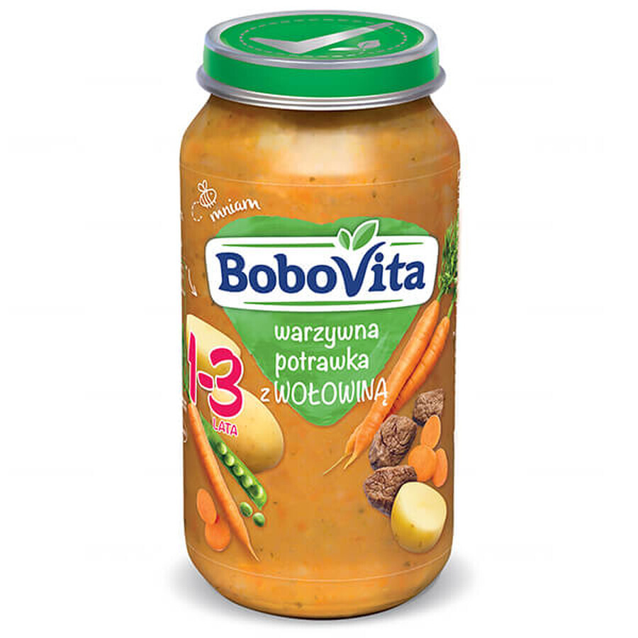 BoboVita Dinner, stufato di verdure con manzo, dopo 12 mesi, 250 g