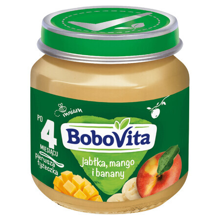 BoboVita Dessert, Apfel, Banane und Mango, nach 5 Monaten, 125 g