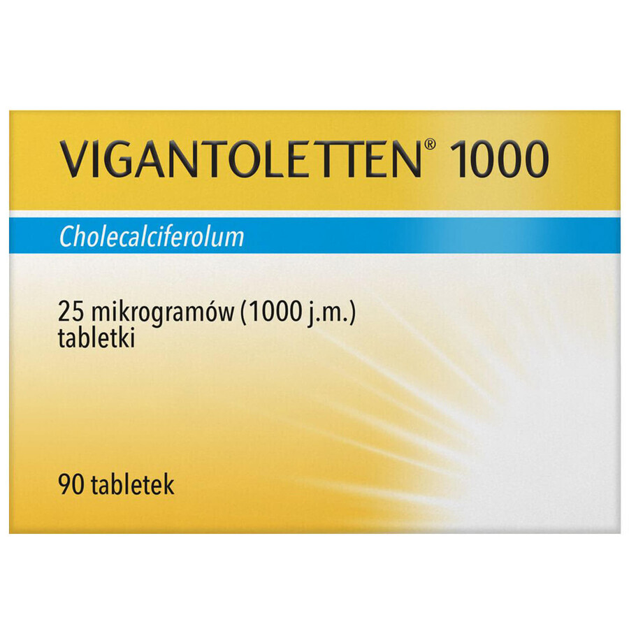 Vigantoletten 1000 25 µg, 90 compresse