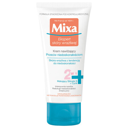 Mixa Anti Imperfection, crema hidratante contra imperfecciones, 50 ml