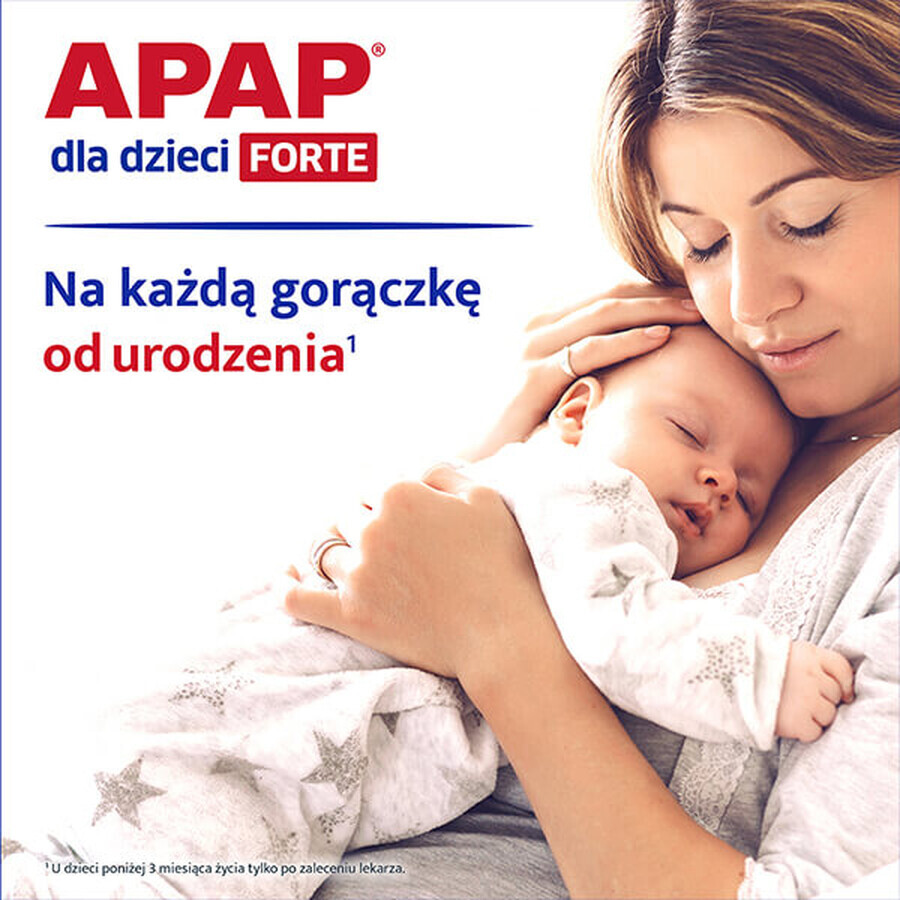 Apap for children Forte 40 mg/ml, oral suspension, 85 ml