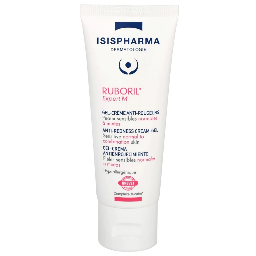 Isispharma Ruboril Expert M, crema per pelle vascolare e a tendenza eritemica, pelle normale e mista, 40 ml